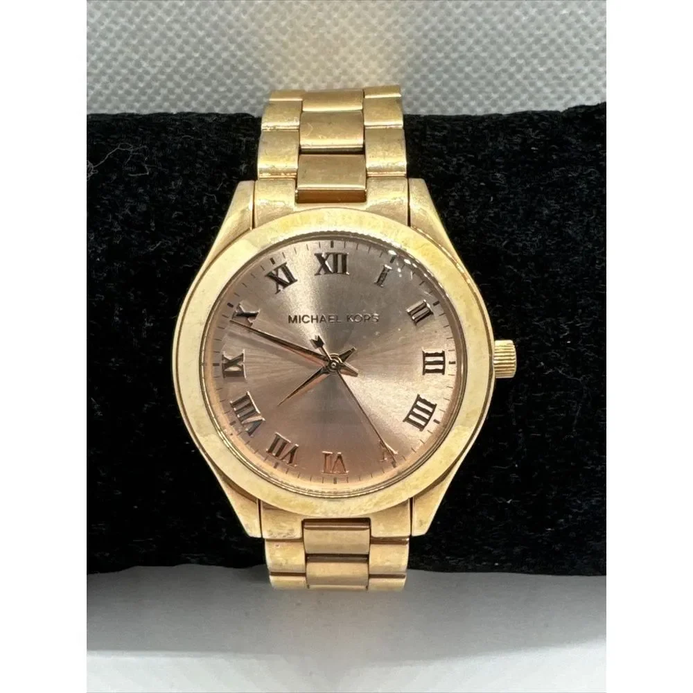 Michael Kors Mini Slim Sunway MK3457 Women's Rose Gold Analog Dial Watch JNA848